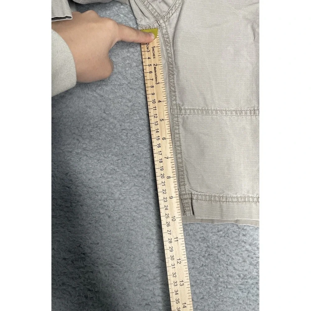 North‎ Face Shorts Mens 36 Beige Cargo Zip Pockets Rip Stop Outdoors Hiking